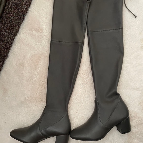Stuart Weitzman Genna 60 Leather Over-The-Knee Boot Size 7